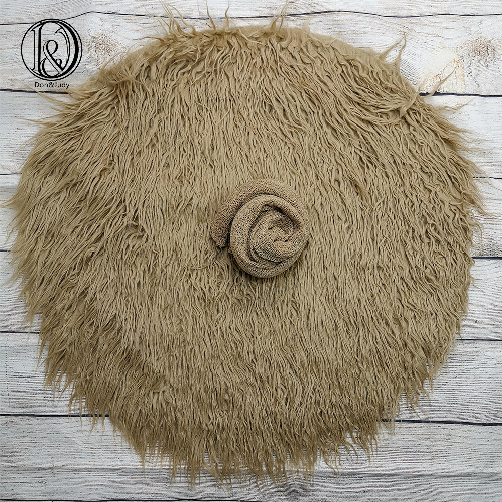 Faux Fur Mat with wrap set