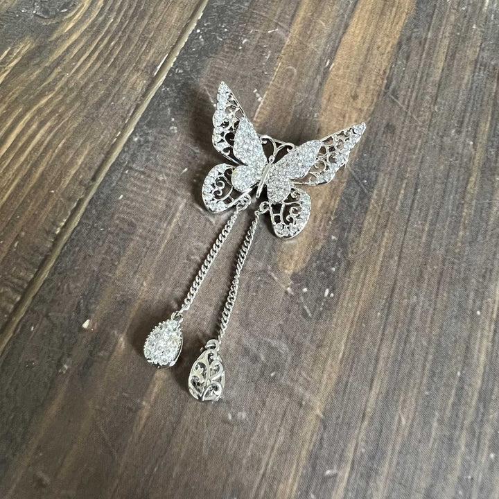 Rhinestone Butterfly Brooches