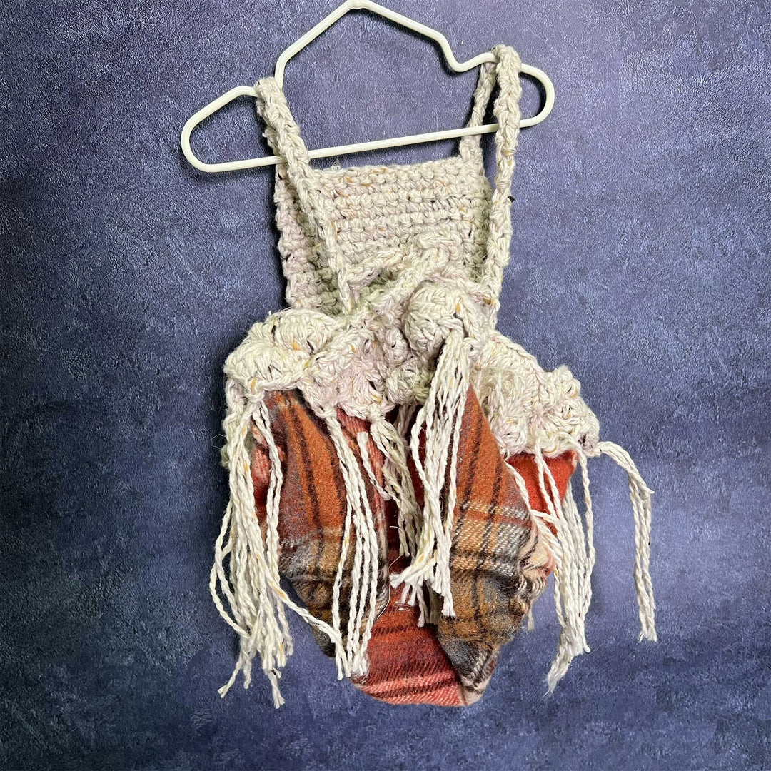 Newborn Cami Romper with Plaid Bloomer