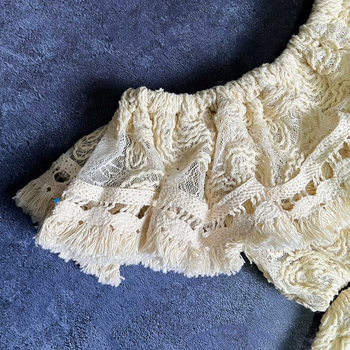 Lace Cloud Pattern Newborn 2Pcs Set