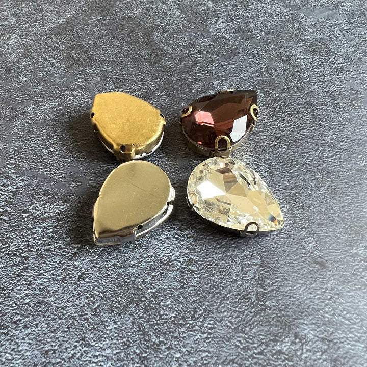 Waterdrop Shape Embellished Buttons