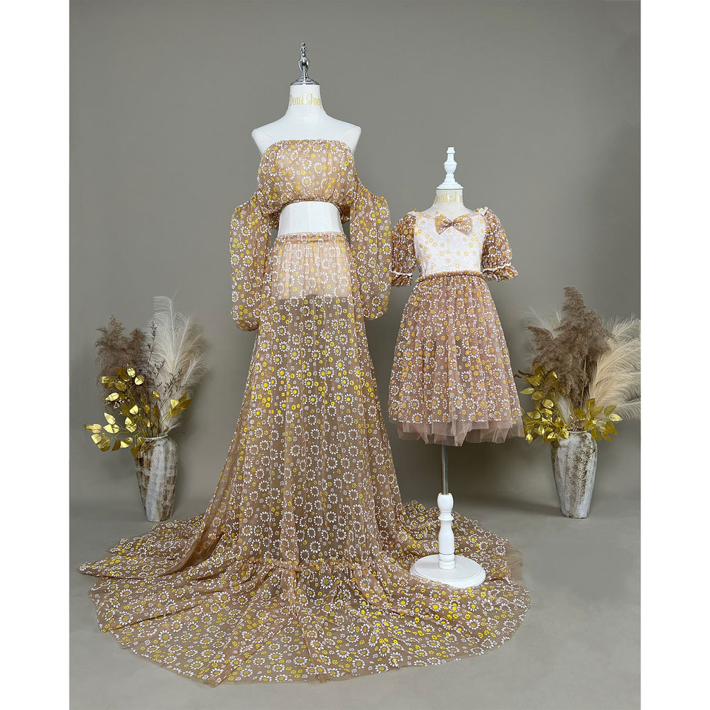 Xanthe Mommy & Me Dress - Don&Judy Newborn&Maternity photography props