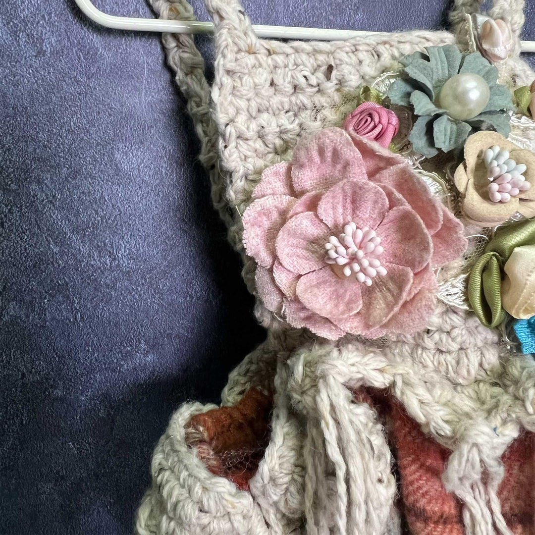 Newborn Cami Romper with Plaid Bloomer