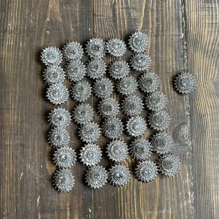 Sunflower Rhinestone Buttons