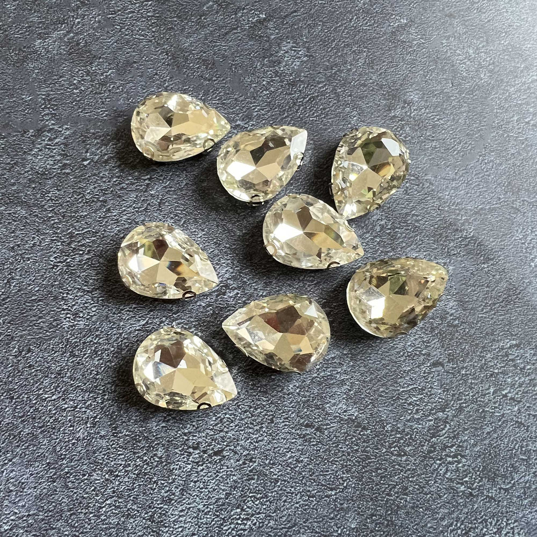 Waterdrop Shape Embellished Buttons