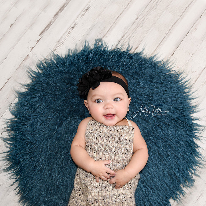 60CM Round faux fur Blanket