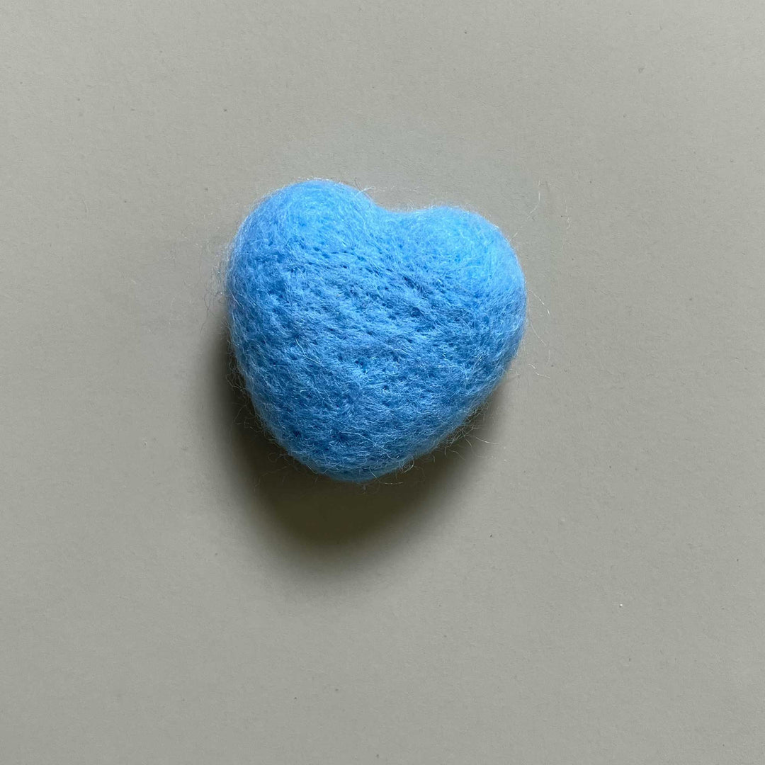 7pcs/lot Handmade Wool Felt Heart Shape Accessories