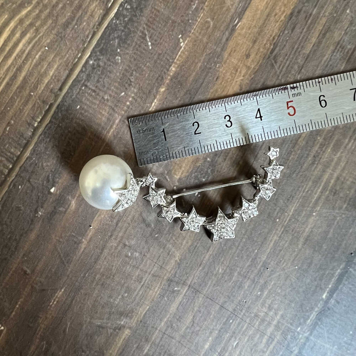 Rhinestone & Pearl Brooches