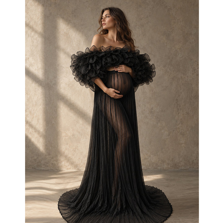 Laura Gown | Organza Two-Piece Set Maternity Photography Dress