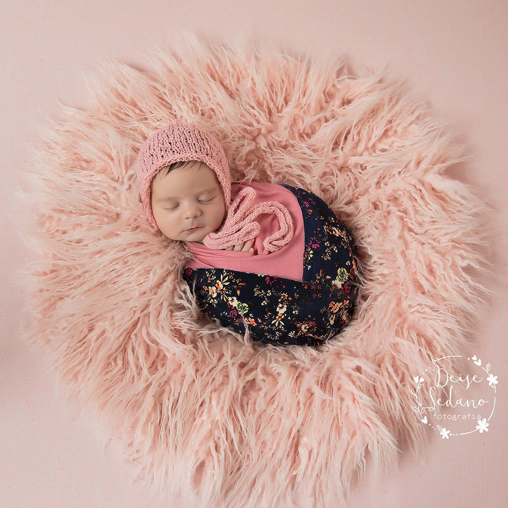 60CM Round faux fur Blanket