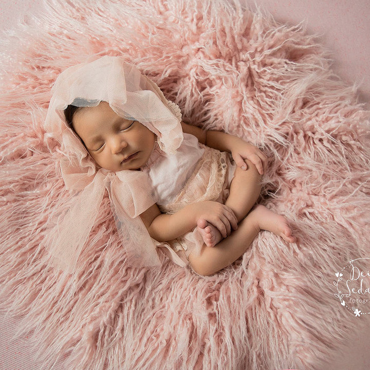 60CM Round faux fur Blanket