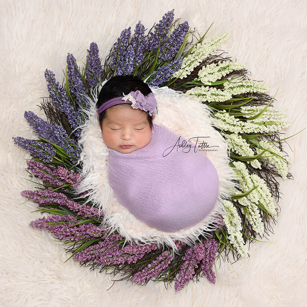 60CM Round faux fur Blanket
