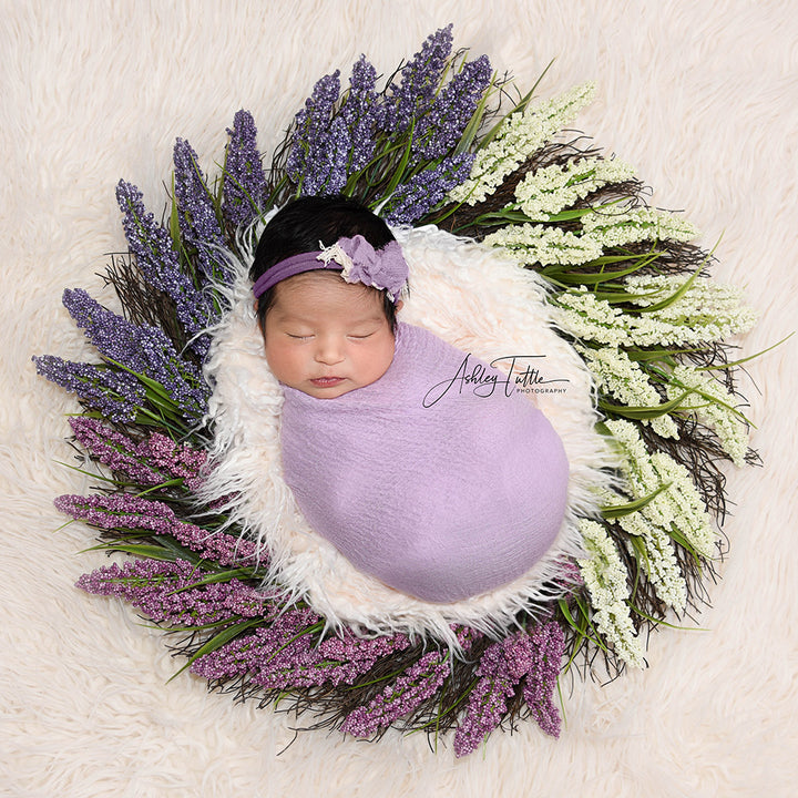 60CM Round faux fur Blanket