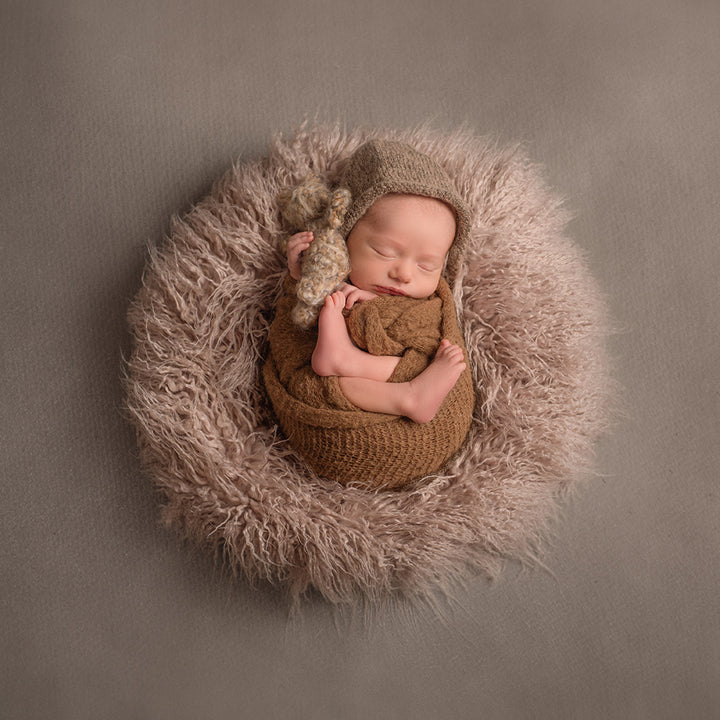 60CM Round faux fur Blanket