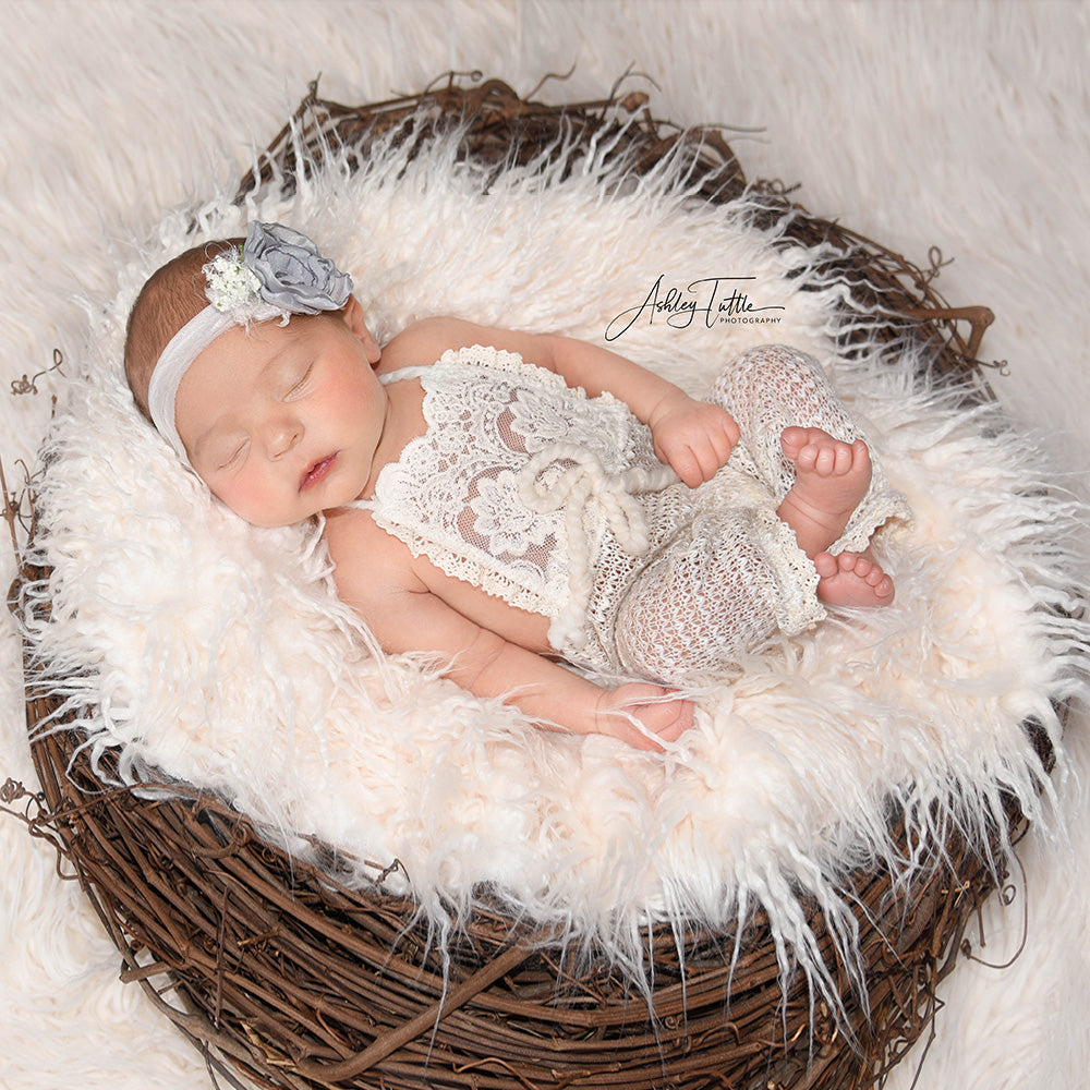 60CM Round faux fur Blanket