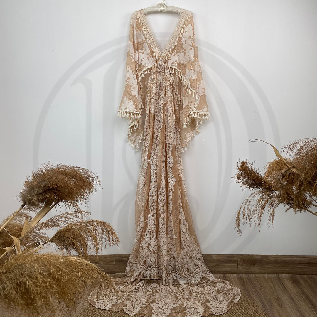 Joanne Khaki Boho Dress