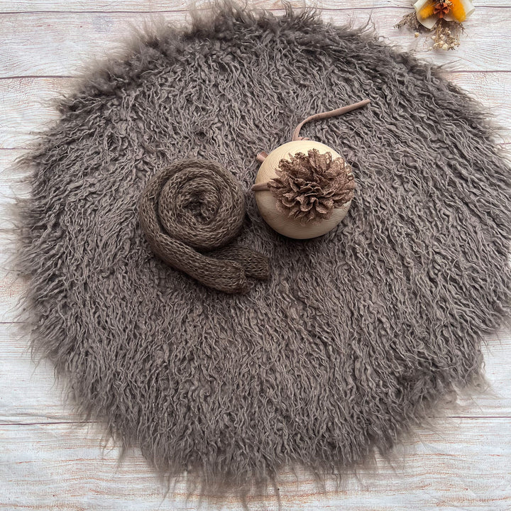 Camel Faux Fur Matched Set